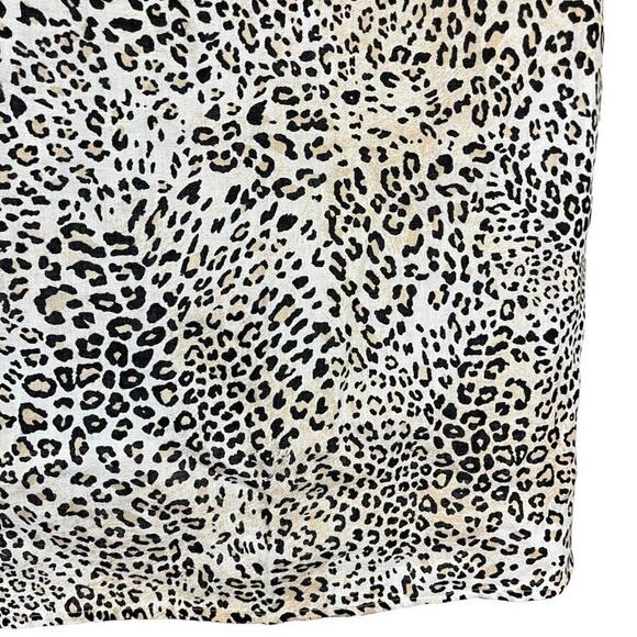 Chicos No Iron Womens Leopard Button Up Sleeveless Top 100% Linen Top 0 4 6 S - Picture 11 of 16